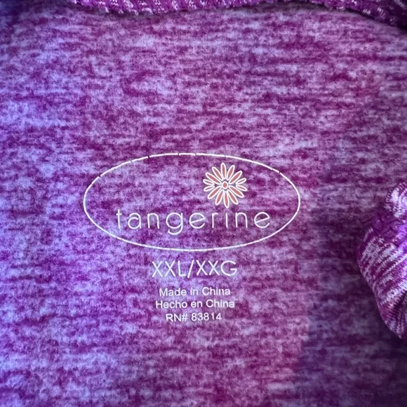 Tangerine 1/4 zip long sleeve pull over - Picture 5 of 5